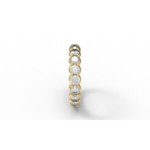 14K Yellow Gold 20 Stone 1.85 ct Natural Diamond Size 5.5